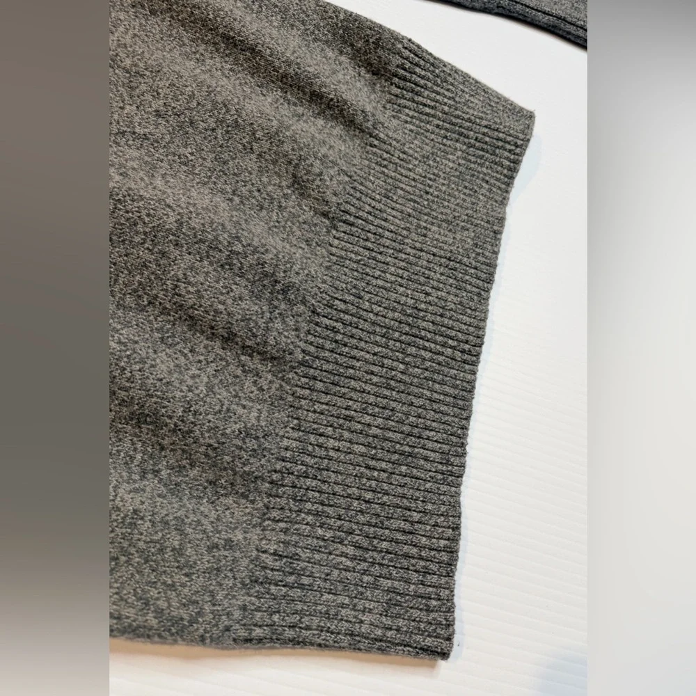 Banana Republic Men’s Shawl Collar Sweater Gray Merino Wool Pullover Size Small